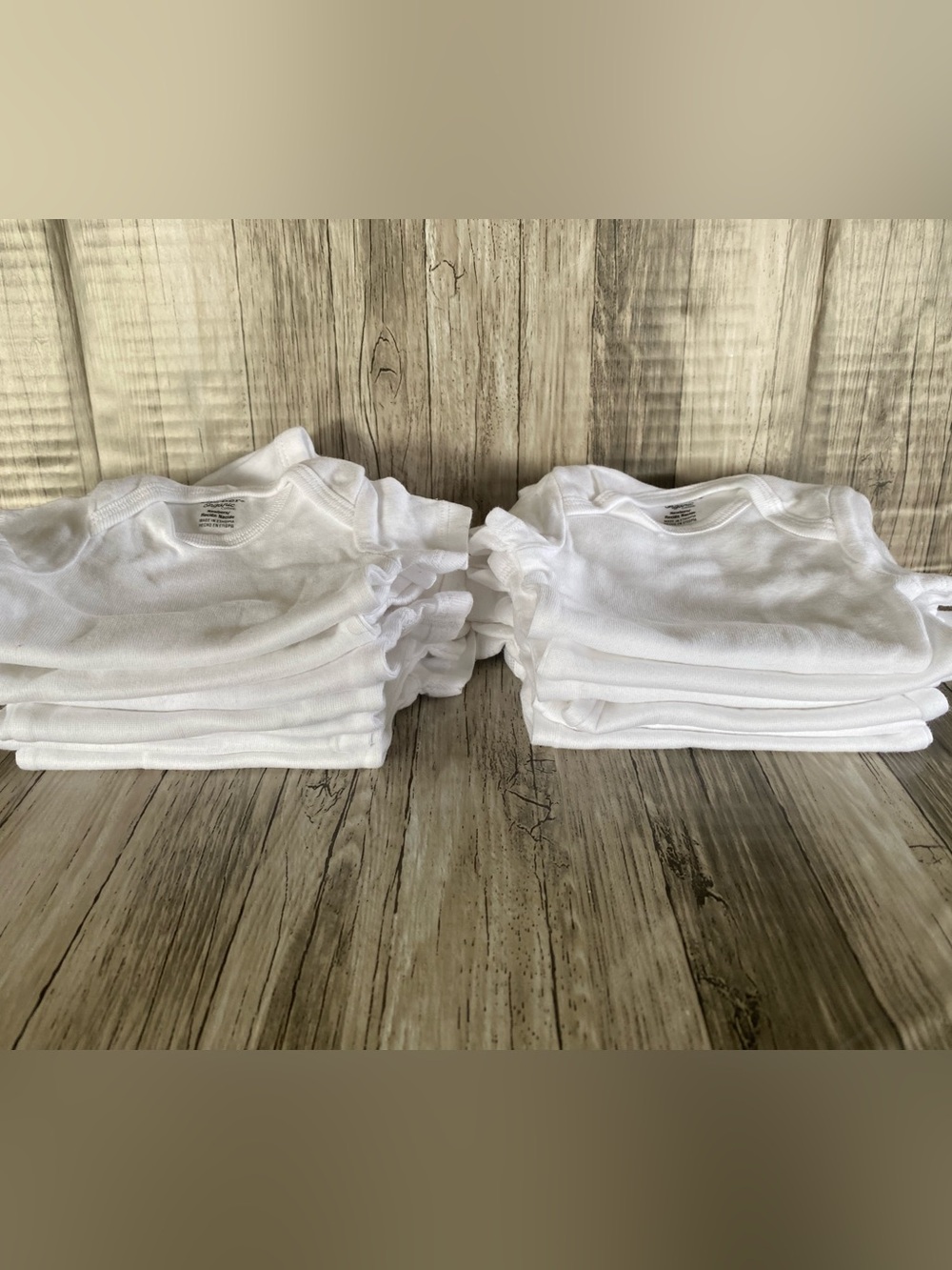 LOT OF 13– GERBER ORGANIC COTTON NEWBORN BABY ONESIES